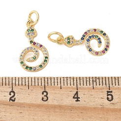 Латунные микро проложить кубического циркония подвески&nbsp;KK-U056-49G