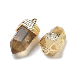 Подвески из натурального флюорита с огранкой&nbsp;G-G181-03G-07