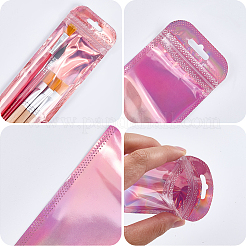 Прямоугольные полипропиленовые пластиковые пакеты с застежкой-молнией&nbsp;AJEW-WH20054-084F