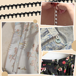 1 шт. полиэстеровая эластичная лента для крепления пуговиц&nbsp;OCOR-PH0004-36A