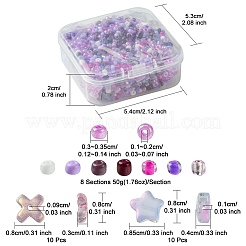 Наборы фурнитуры для изготовления ювелирных изделий своими руками из стекла и бисера&nbsp;DIY-FS0005-62