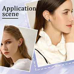 160 шт. 4 размера фурнитуры для сережек-гвоздиков из нержавеющей стали 304 STAS-SC0007-61