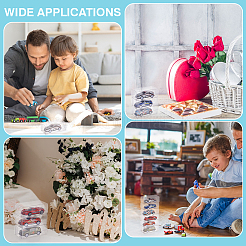 200 шт. складные прозрачные подарочные коробки для конфет из ПВХ&nbsp;CON-WA0001-02