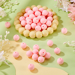 50шт пищевые экологически чистые силиконовые бусины&nbsp;SIL-TA0002-89E