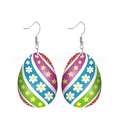 Акриловые серьги-подвески в виде пасхальных яиц&nbsp;FS-WG73047-01