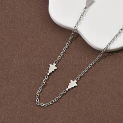 Ожерелья из нержавеющей стали 304 для женщин и мужчин&nbsp;NJEW-K292-01K-P