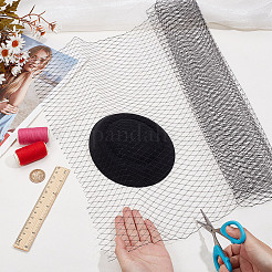 Сетка для свадебной фаты в виде птичьей клетки из полиэстера&nbsp;AJEW-WH0471-103B-01