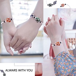 Регулируемый плетеный нейлоновый шнур макраме мешочек изготовление браслета&nbsp;AJEW-SW00013-16