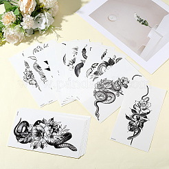 20 шт. 20 стиля съемные временные водонепроницаемые татуировки бумажные наклейки DIY-CP0012-48A