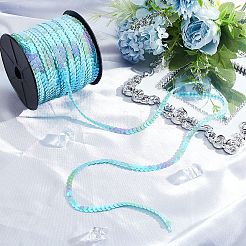 Lt.blue с пайеткой цвета ab / рулет с блестками&nbsp;X-BS17Y