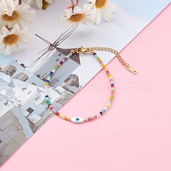 Браслеты из бусин из искусственного нефрита&nbsp;BJEW-JB05987-01