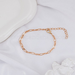 1шт браслеты-цепочки из нержавеющей стали со скрепками для женщин&nbsp;BJEW-LP0002-24G