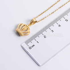 Ожерелья из нержавеющей стали в винтажном стиле с подвеской в виде короны&nbsp;SF4689