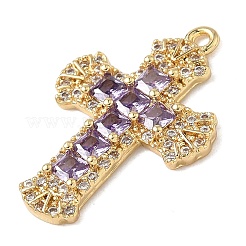 Латунные микро проложить кубического циркония подвески&nbsp;KK-P342-15G