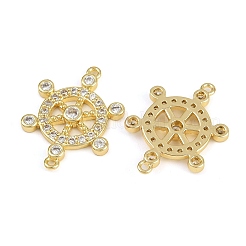 Подвески для крепления шлема из латуни с прозрачным кубическим цирконием&nbsp;KK-C114-11G