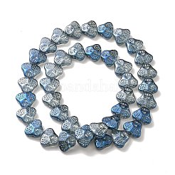 Прозрачные стеклянные бусины гальваническим пряди&nbsp;LS-EGLA-F158-FR03