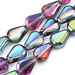 Стеклянные бусины с гальваническим покрытием &nbsp;EGLA-N008-006