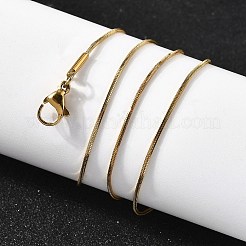 0.9 мм 304 нержавеющая сталь змейка ожерелья для женщин и мужчин&nbsp;LS-STAS-V011-04A-G