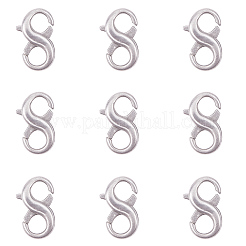 Двойные застежки из лобстера из нержавеющей стали&nbsp;STAS-CJ0011-01