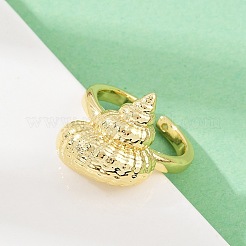 Латунные манжеты с океанской тематикой&nbsp;RJEW-C135-01G-04