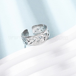 Перекрещивающиеся кольца для манжет из нержавеющей стали 304&nbsp;RJEW-G368-01P