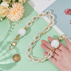 1 шт. цепочки для кошелька из смолы с овальными звеньями и застежками из сплава&nbsp;FIND-PH0028-19B