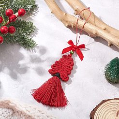 Полиэфирные украшения кисточкой подвесные&nbsp;HJEW-JM04479-01