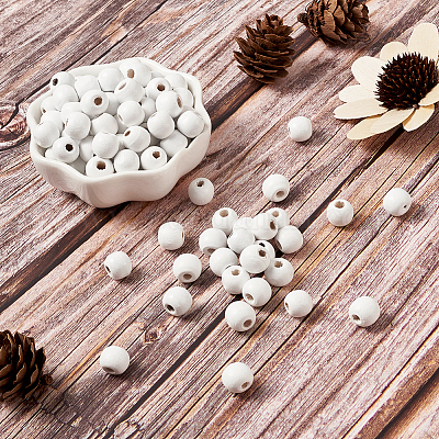 Крашеные натуральные деревянные бусины&nbsp;WOOD-TA0001-19-B-1