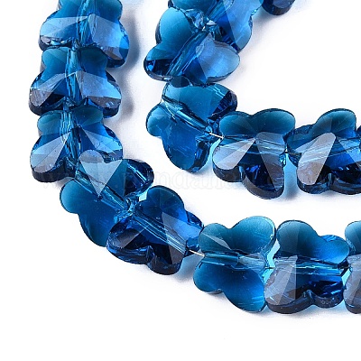 Прозрачные стеклянные бусины&nbsp;LS-GLAA-Q066-10mm-B08-1