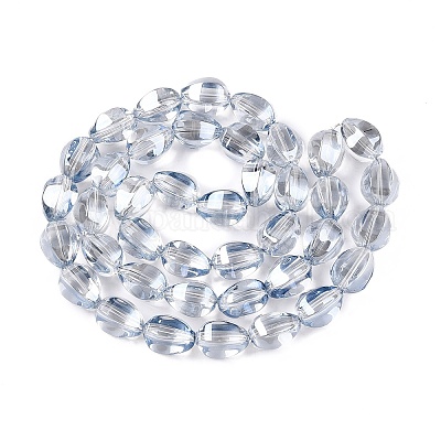 Стеклянные бусины с гальваническим покрытием &nbsp;EGLA-T028-01H-1