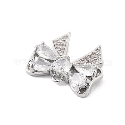 Латунные микропаве прозрачные подвески с фианитом&nbsp;LS-KK-K371-29C-P-1