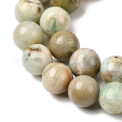 Натуральные зеленые кварцевые круглые бусины&nbsp;G-Z127-A01-10mm-1