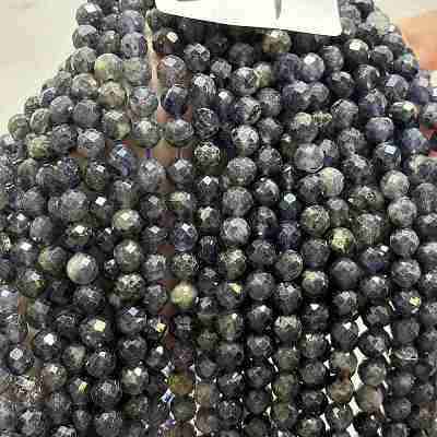 Природные иолит нитей бисера&nbsp;G-RM250101-E7-1