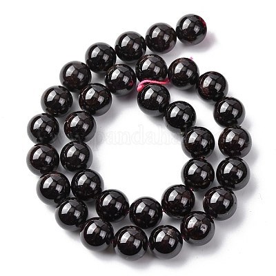 Гранат природный бисер нитей&nbsp;G-H343-D11-12mm-1