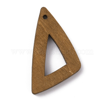 Подвески из окрашенного дерева&nbsp;WOOD-WH0024-124B-1