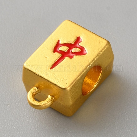 Сплав красная эмаль подвески дужки&nbsp;FIND-WH0139-711E-G-1