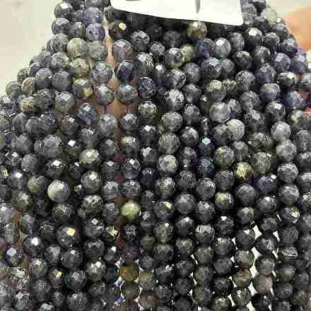 Природные иолит нитей бисера&nbsp;G-RM250101-E7-1