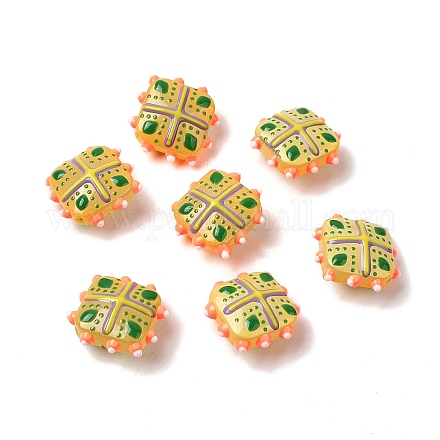 Стеклянные бусины из искусственного нефрита GLAA-L051-03B-1