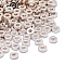 500Pcs CCB Plastic Spacer Beads, Rondelle, Silver, 6x2mm, Hole: 2.3mm