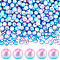 ABS Plastic Imitation Pearl Round Beads, Deep Sky Blue, 6mm, Hole: 2mm, 1000pcs/set
