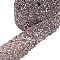 Glitter Resin Hotfix Rhinestone(Hot Melt Adhesive On The Back), Rhinestone Trimming, Costume Accessories, Gray, 3cm, about 0.9144m/yard