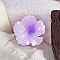 Two Tone Plastic Claw Hair Clips, Flower, Lilac, 77x77mm