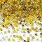 Glass Beads, Mixed Style, Faceted Rondelle, Yellow, 4x3.5mm, Hole: 1mm, about 500pcs/bag