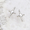 Alloy Pendants, Platinum, Star, 30x17mm