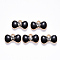Alloy Enamel Charms, with Crystal Rhinestone, Bowknot, Cadmium Free & Nickel Free & Lead Free, Light Gold, Black, 9x15x2mm, Hole: 1.8mm