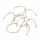 Alloy Chandelier Component Links, 3 Loop Connectors, Cadmium Free & Nickel Free & Lead Free, Light Gold, 32x28x1.5mm, Hole: 1.4mm