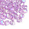 Transparent Acrylic Beads, AB Color Plated, Nuggets, Blue Violet, 10.5x10x8mm, Hole: 1.6mm, about 1200pcs/500g