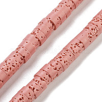 Нити бусин из натурального лавового камня&nbsp;G-K375-G09-01