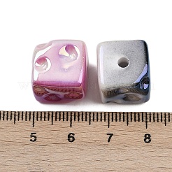 Непрозрачные акриловые бусины с УФ-покрытием&nbsp;MACR-C036-14