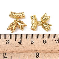 Латунные микропаве прозрачные подвески с фианитом&nbsp;KK-H526-10G